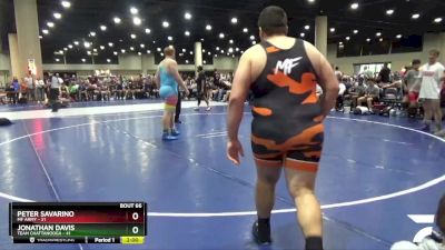 285 lbs Placement Matches (32 Team) - Jonathan Davis, Team Chattanooga vs Peter Savarino, MF Army