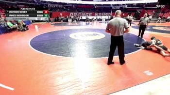 3A 106 lbs Quarterfinal - James Morrison, Aurora (Marmion Academy) vs Jackson Soney, Normal (Community)
