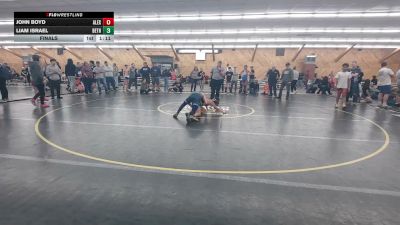 110 lbs Final - John Boyd, Alexandria vs Liam Israel, Bethlehem