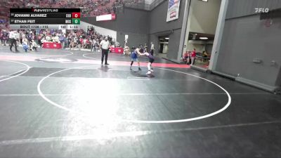 115 lbs Cons. Round 5 - Ethan Feit, Mosinee vs Jovanni Alvarez, Ringers