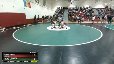 150 lbs Cons. Round 2 - Chris Hyatt, Laramie vs Wyatt Timboe, Jackson Hole