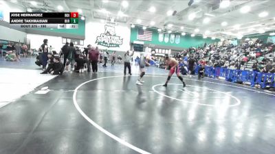 190 lbs Cons. Round 2 - Andre Takhmasian, Burbank vs Jose Hernandez, Indio