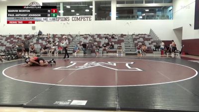 157 lbs Finals (2 Team) - Paul Anthony Johnson, Sierra College (White) vs Marvin Morton, Palomar College (RED)