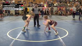 100 lbs Quarterfinal - Creek Johnson SE3, Ground Zero Wrestling vs Easton Beard NE2, Donahue Wrestling Academy