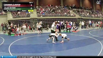 67 lbs Semifinal - Caleb Heyder, Sanderson Wrestling Academy vs Channing Clawson, Zion Thunder Wrestling Club