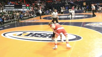 1A 150 lbs 5th Place Match - Dade Kleinik, Vandalia vs Logan Riggs, Roxana