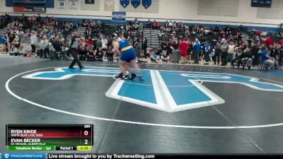 285 lbs Cons. Round 3 - Evan Becker, St. Michael-Albertville vs Ryen Kinde, White Bear Lake Area