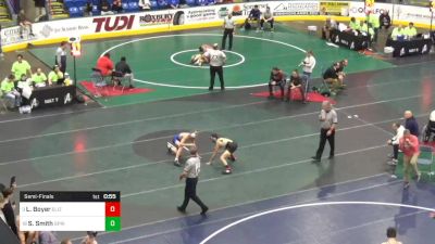 124 lbs Semifinal - Luke Boyer, Elizabeth Forward vs Stephen Smith, Springford