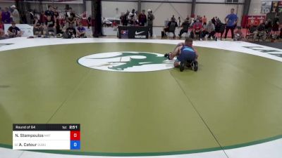 74 kg Round Of 64 - Nick Stampoulos, Mat Town USA vs Allen Catour, Dubuque Wrestling Club