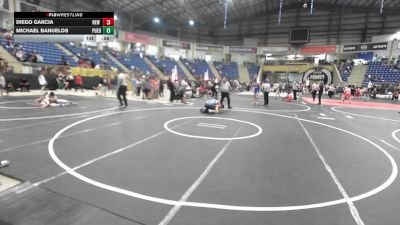 144 lbs Round Of 16 - Diego Garcia, New Mexico Bad Boyz vs Michael Banuelos, Pueblo East