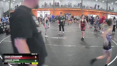 95 lbs Round 2 - Julius Stranniger, Eastside Youth Wrestling vs Connor Moore, Hard Rock Rams