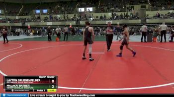 95 lbs Champ. Round 1 - Layton Gruenenfelder, Pec-Argyle Youth Wrestling vs Malakai Barker, Victory School Of Wrestling