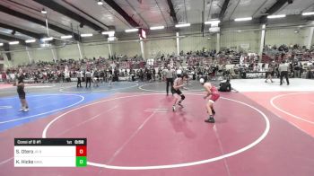 102 lbs Consi Of 8 #1 - Santino Otero, Jr Bulldog Wrestling vs Kaden Hicks, Badlands WC