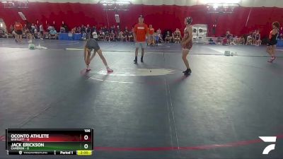 106 lbs Round 1 (4 Team) - Oconto Athlete, Bartlett vs Jack Erickson, Cameron