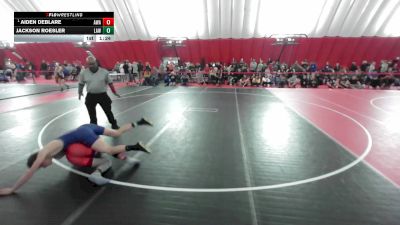 USA Junior Boys - 132 lbs Champ. Round 1 - Aiden DeBlare, Askren Wrestling Academy vs Jackson Roesler, LaCrosse Area Wrestlers