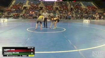 145 lbs Quarterfinal - MaKenna Belling, Northern Cass vs Aubrey King, Fargo