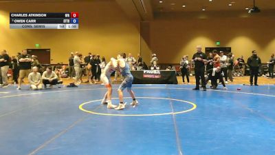 100 lbs Cons. Semis - Charles Atkinson, Greens Farms Acasemy vs Owen Carr, Steller Trained