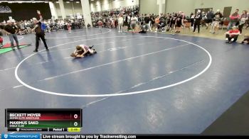 74 lbs Semifinal - Beckett Moyer, Moyer Elite Wrestling vs Maximus Sako, Eagle Club