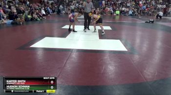 J-17 lbs Semifinal - Hudson Schwan, VS Viking Wrestling Club vs Karter Smith, Alburnett Mat Pack