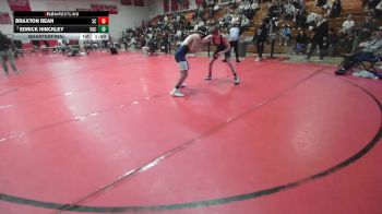 138 lbs Quarterfinal - Edrick Hinckley, Yucaipa vs Braxton Bean, San Clemente