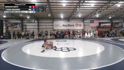79 kg Champ. Rd Of 128 - Donavan Smith, Spartan Combat RTC vs Owen Segorski, Michigan Wrestling Club