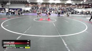 133 lbs Cons. Round 3 - Zachary Mayo, Northwestern (Iowa) vs Gabriel Garcia, Wayland Baptist (Texas)