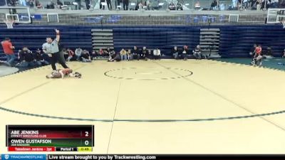 40 lbs Cons. Round 1 - Owen Gustafson, 208 Badgers vs Abe Jenkins, Emmett Wrestling Club