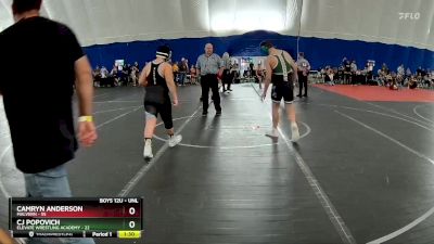 Round 1 - Camryn Anderson, Malvern vs Cj Popovich, Elevate Wrestling Academy