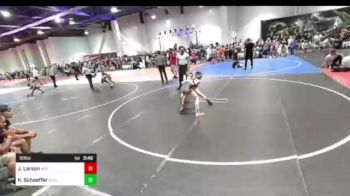 90 lbs Consi Of 4 - Jordon Larson, Mat Sense vs Kale Schaeffer, Ruis Wr Ac