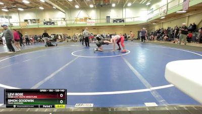 135-140 lbs Cons. Round 1 - Levi Rose, Webb City Youth Wrestling vs Simon Goodwin, Team Goodwin