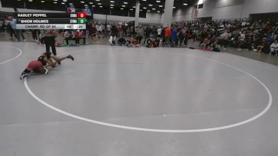 92 lbs Champ. Rd Of 64 - Shion Holmes, STL Warrior vs Hadley Peppel, South Dakota