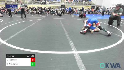 80 lbs Quarterfinal - Aceyn Marr, Newkirk Takedown Club vs Ronan Winkle, Raw Wrestling Club