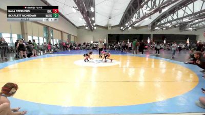 55 lbs Rr Rnd 5 - Kala Stephens, ICWL Bruisers Girls vs Scarlett McKeown, Lady Assassins