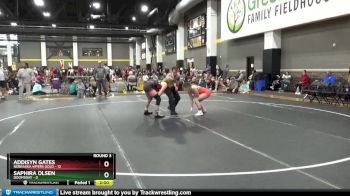 112 lbs Round 3 (6 Team) - Saphira Olsen, Doomsday vs Addisyn Gates, Nebraska Vipers Gold