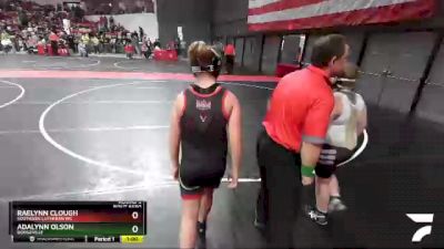 120+ Round 3 - Raelynn Clough, Southside Lutheran WC vs Adalynn Olson, Dodgeville