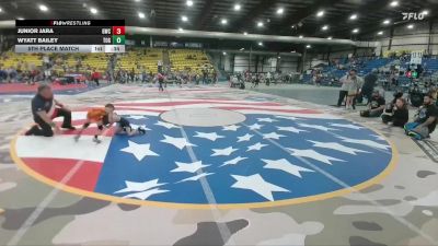 50 lbs 5th Place Match - Junior Jara, Gering Wrestling Club vs Wyatt Bailey, Touch Of Gold