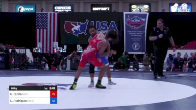 67 kg Rnd Of 32 - Gabriel Ojeda, Nevada vs Leo Rodriguez, Colorado