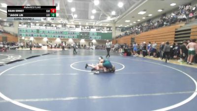 126 lbs Cons. Round 2 - Jason Lin, La Costa Canyon vs Sean Ernst, Carlsbad