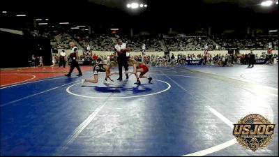 90 lbs Rr Rnd 2 - Paisleigh Carpenter, Midwest City Bombers Youth Wrestling Club vs Hensley Jarman, Pauls Valley Panther Pinners