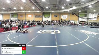 113 lbs Consi Of 16 #2 - Andrew McCarthy, Mt. Hope vs Brody McDonald, Salem