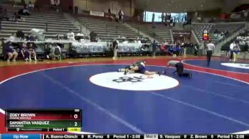 165 lbs Cons. Round 5 - Samantha Vasquez, Van Buren vs Zoey Brown, Rogers Heritage