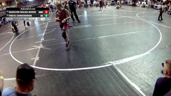 95 lbs Champ. Round 2 - Freya Christensen, IronHawk Wrestling Academy vs Nadalynn Molina Morse, Kearney MatCats Wrestling Club