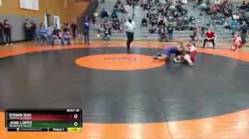 170 lbs Quarterfinal - Jose Lopez, Nooksack Valley vs Ethan Suh, Seattle Academy