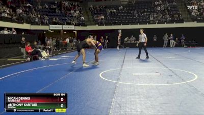 165 lbs Cons. Round 3 - Anthony Sartori, Eureka vs Micah Dennis, Fontbonne