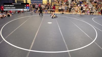 144 lbs Cons. Round 2 - Taylor Finley, IL vs George Jones, WI