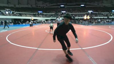 Rookie K-2 60 Quarterfinal - Barrett Routzohn, Poquoson Athletic Association vs Elijah Williams, Tabb Wrestling Club
