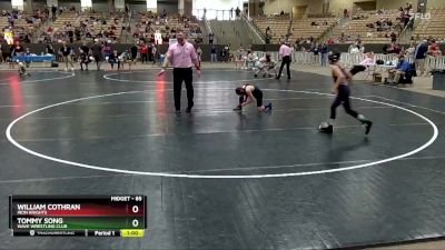 85 lbs Semifinal - William Cothran, Iron Knights vs Tommy Song, Wave Wrestling Club