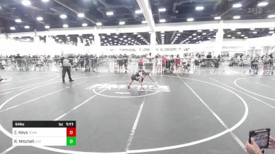 64 lbs Semifinal - Zanyah Keys, Team Aggression vs Rosemarie Mitchell, LV Bears WC
