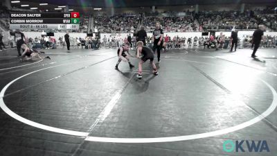 66 lbs Round Of 16 - Deacon Salyer, Sperry Wrestling Club vs Corbin Morrow, Wyandotte Youth Wrestling