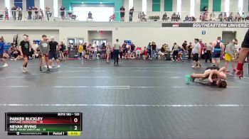 120 lbs Champ. Round 2 - Nevan Irving, White House Wrestling vs Parker Buckley, Eastlake Highschool